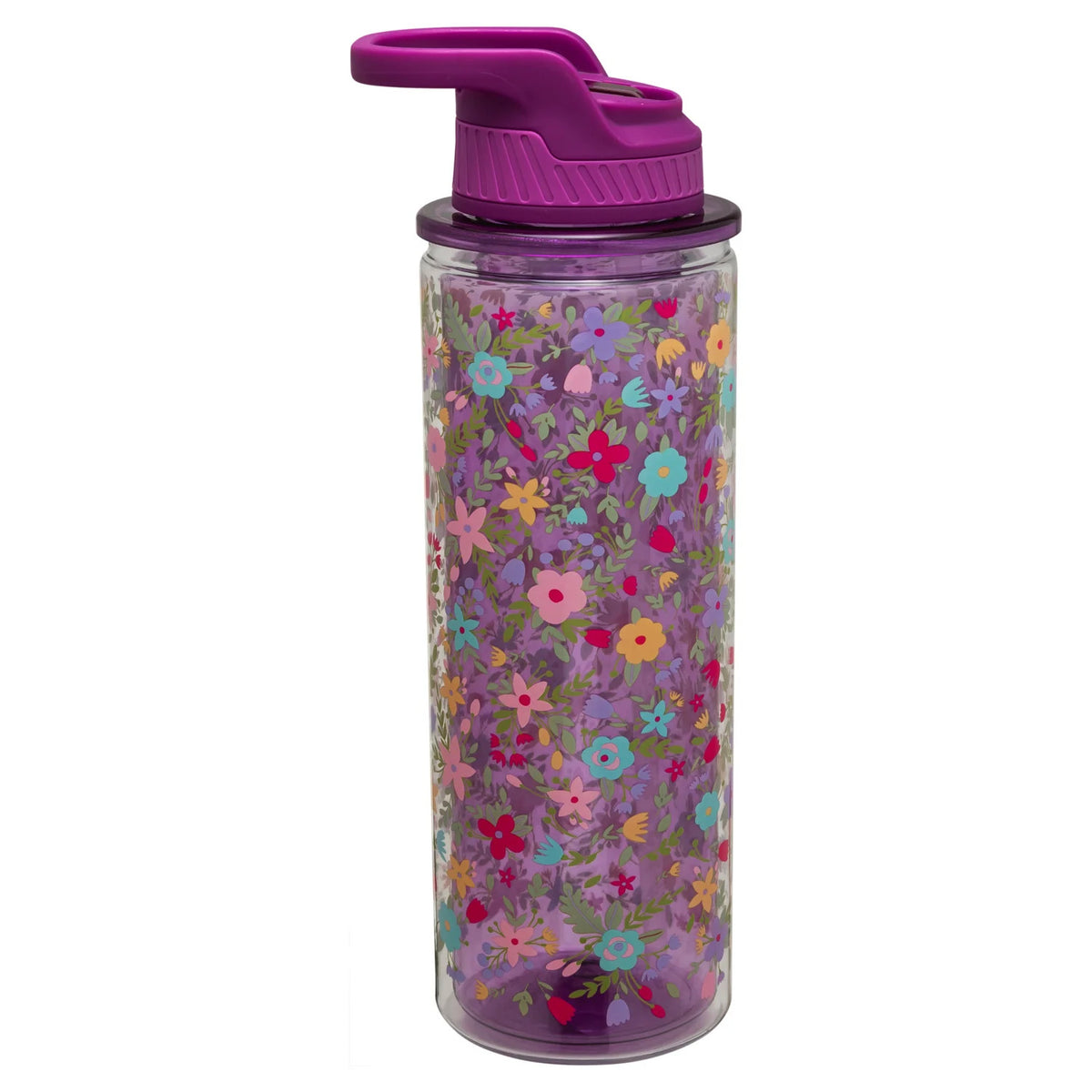 3-Pack 32 oz Double-Wall Insulation Water Bottle with Carry Loop Q994931