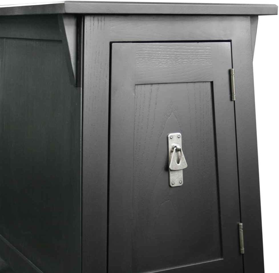 Slate Mission Cabinet End Table A2794