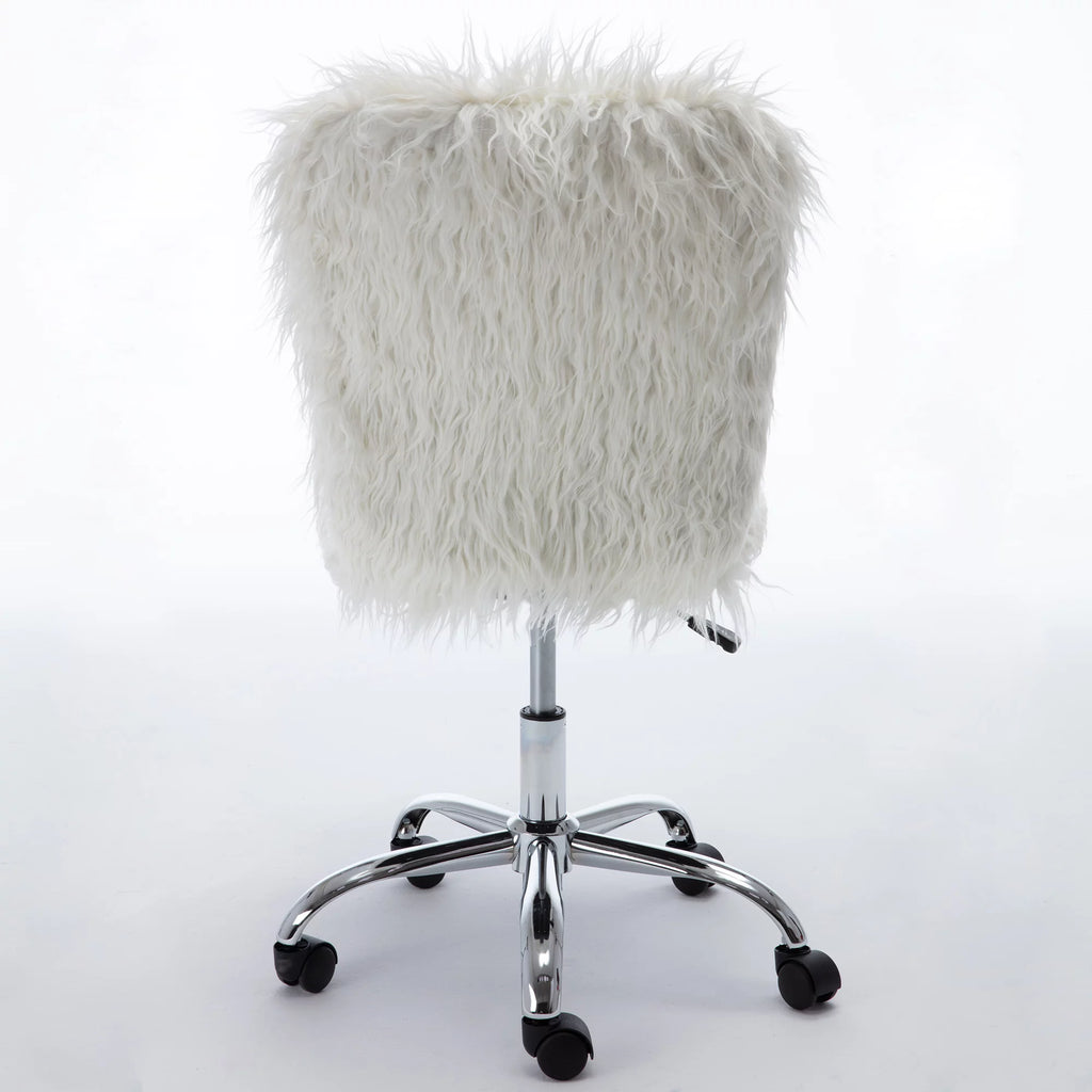 White Vanity Office Chair J69906