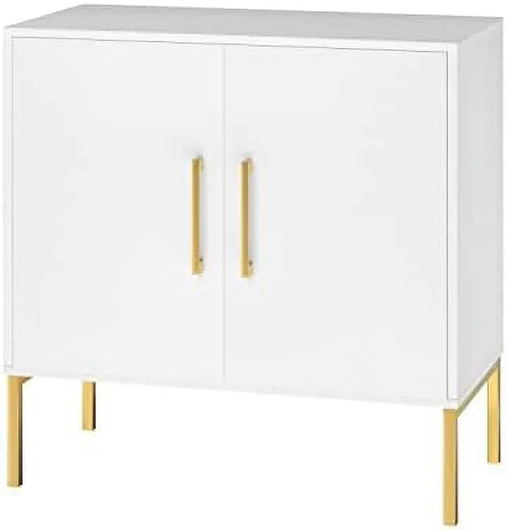 White Free Standing Cabinet with Doors U705472