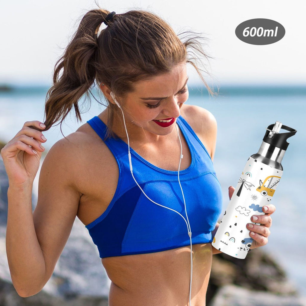 Stainless Steel Insulated Water Bottle with Straw Lid O232