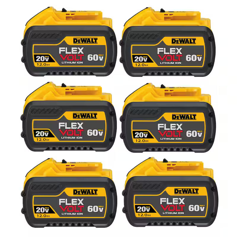 20V/60V MAX Lithium-Ion 12.0Ah Battery 6-Pack V6755
