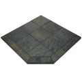 Natural Smokey Slate Single Cut Corner Hearth Pad Z87831