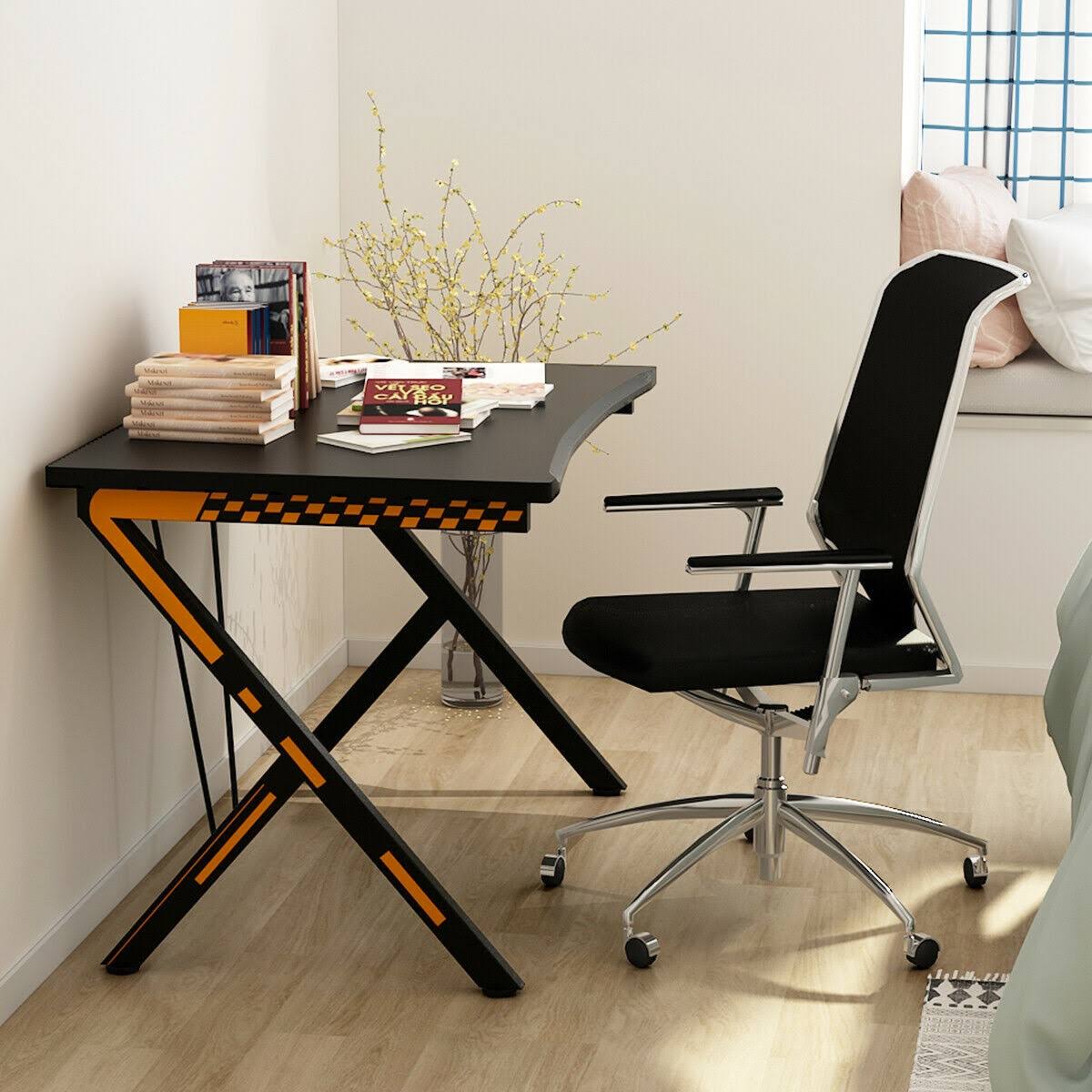 Black Ergonomic Gaming Desk V9214