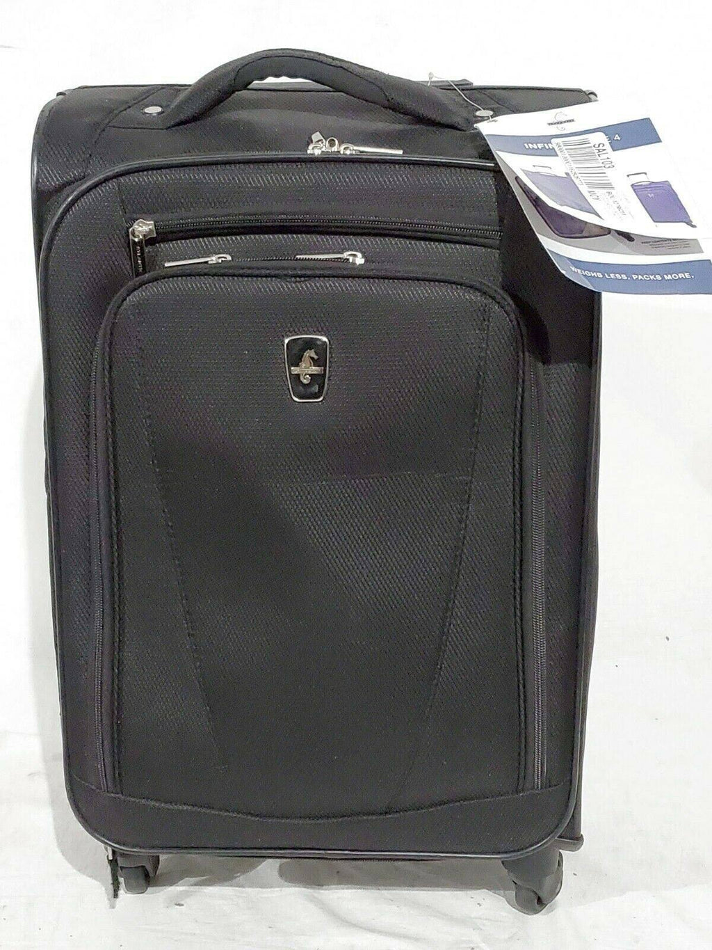 Black Expandable Spinner Suitcase J555