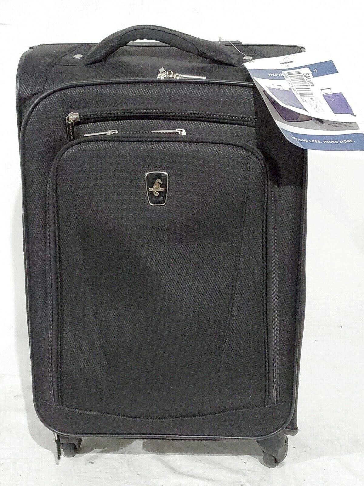 Black Expandable Spinner Suitcase J555