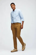 Stretch Washed Chinos Straight Fit - Chestnuts - 35 x 36 C8500