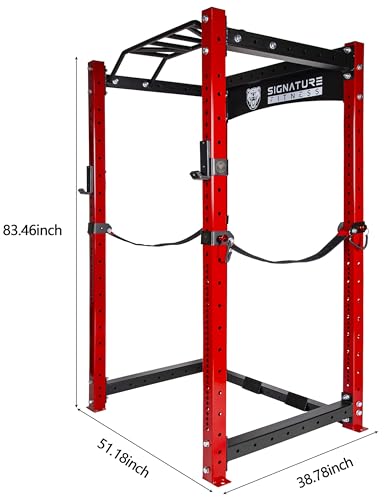 1000 Pound Capacity Power Rack Squat Stand with J-Hooks T81752
