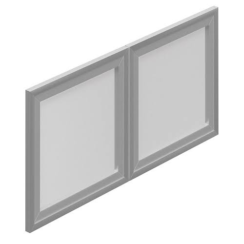 Wallmounted Cabinet with Silver Doors G2222