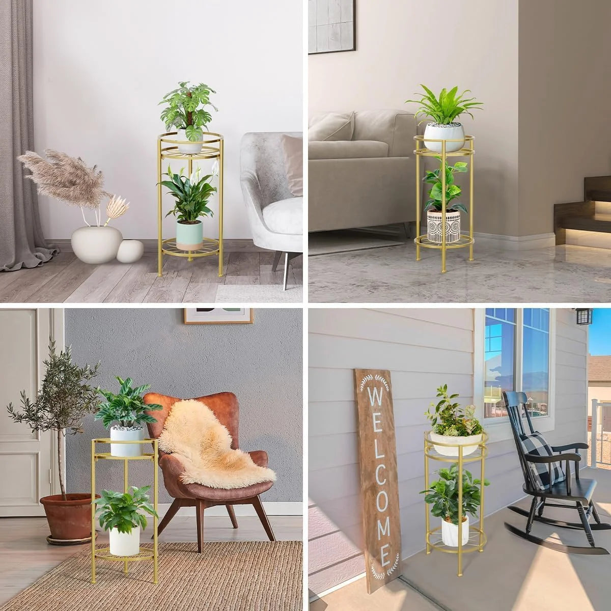 2 Tier Metal Plant Stand F95278