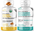 Organic Turmeric Supplement 1425mg Curcuminoids & Glucosamine Chondroitin Joint Supplement D444283