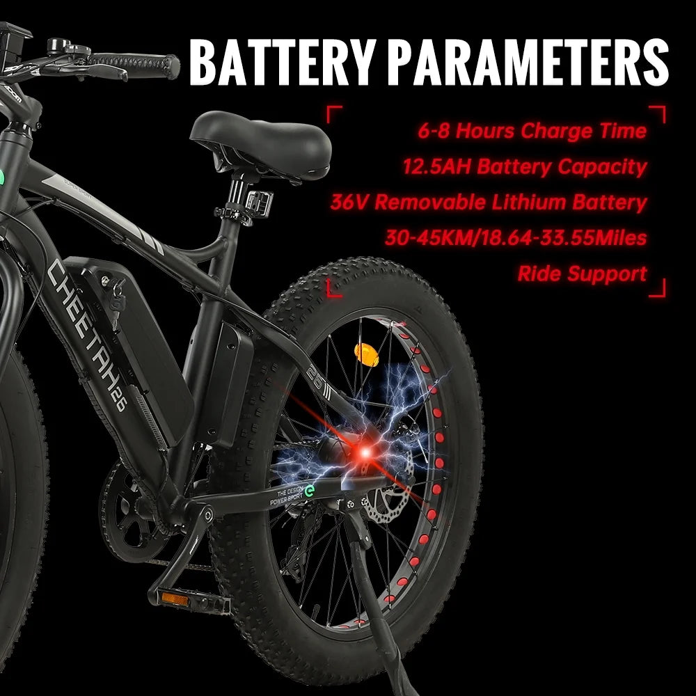 26 In. Fat Tire Electric Bicycle M691