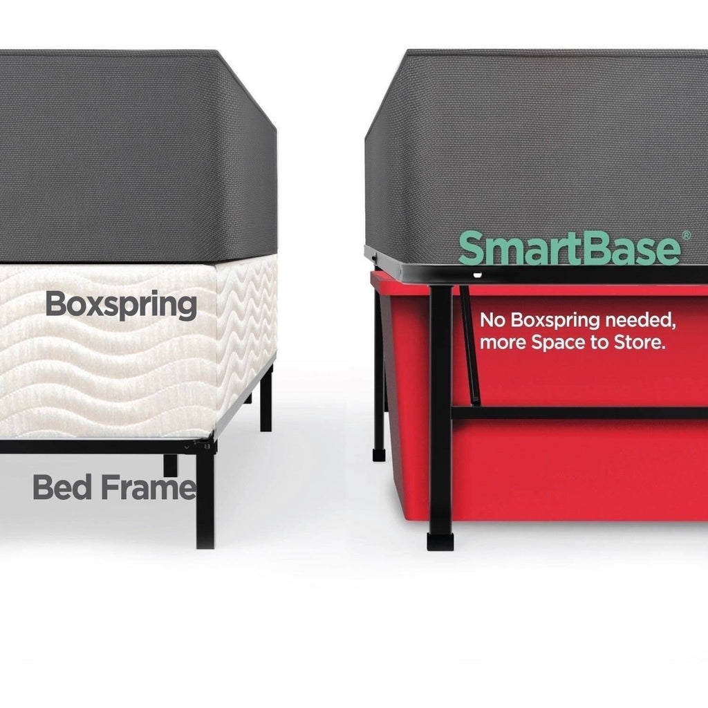 Black Steel Smart Base Bed Frame F3905