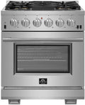30" Stainless Steel Gas Burner Electric Oven V496