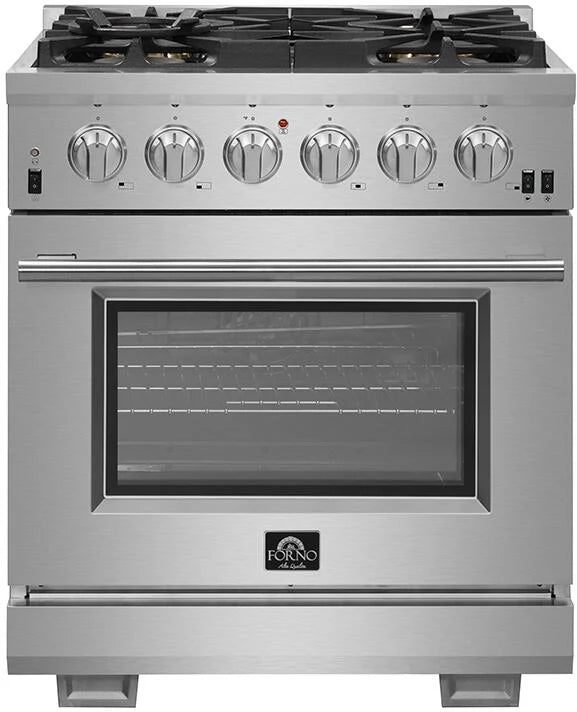 30" Stainless Steel Gas Burner Electric Oven V496