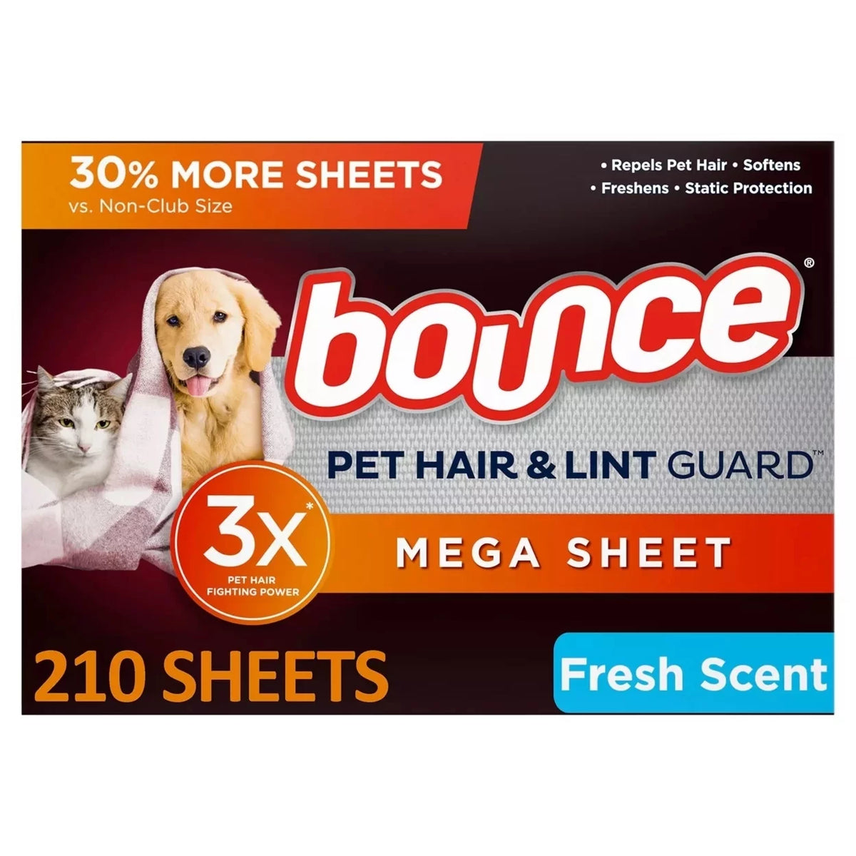 Fresh Scent Dryer Sheets 210 Sheets X55017