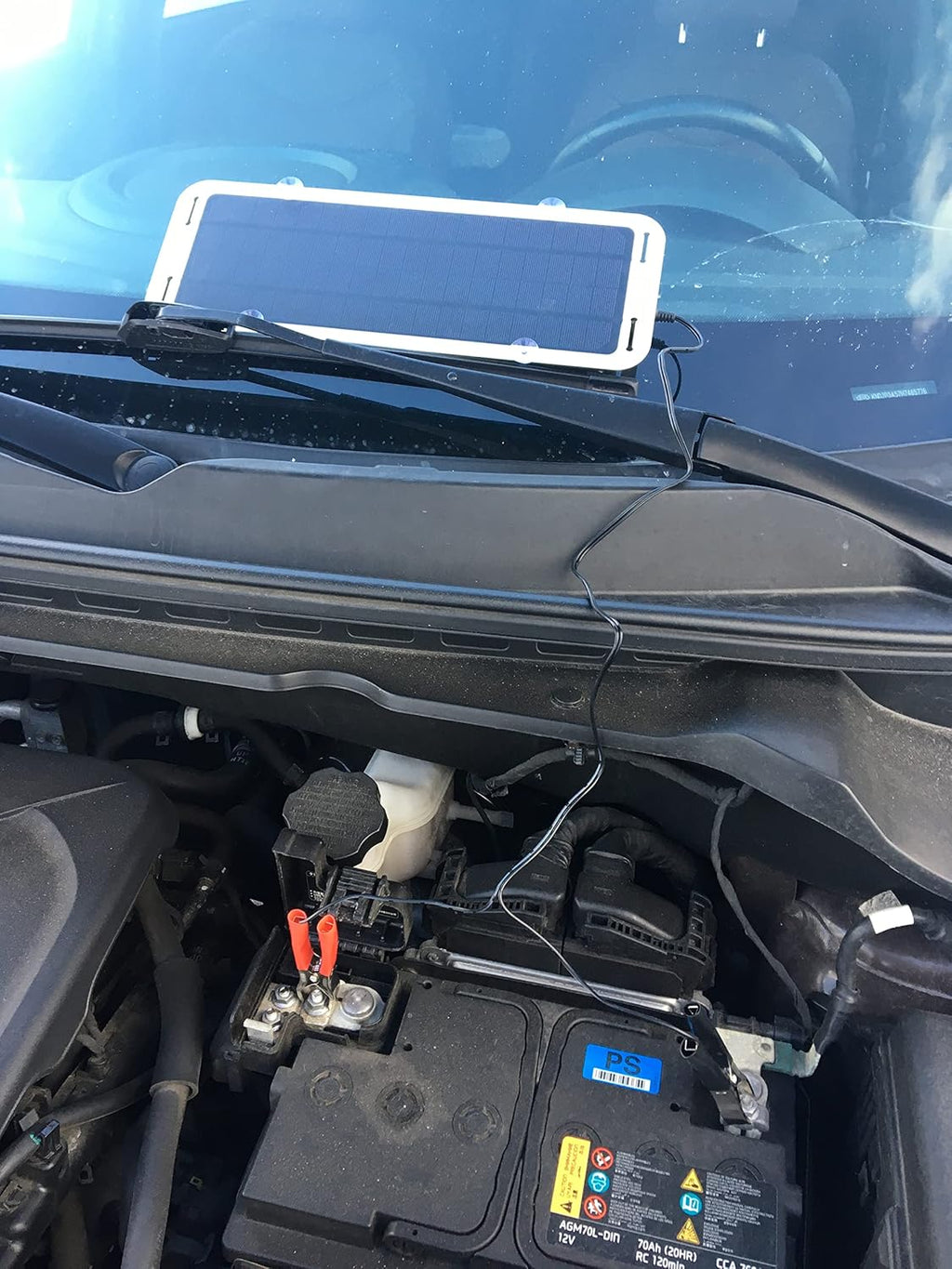 12V Solar-Panel Battery Charger Maintainer with 5V USB Ports, Waterproof, Pack of 2 K91667