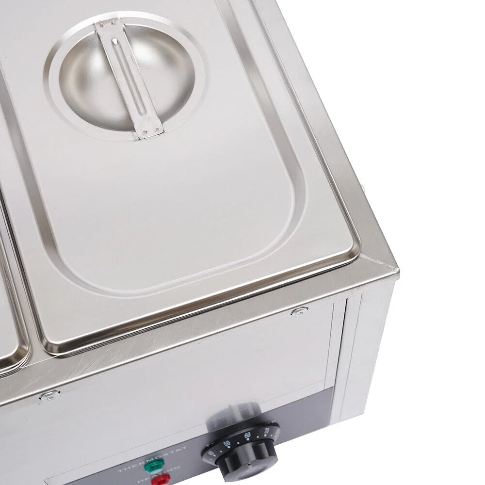 Commercial Electric Stainless Steel Food Warmer with 3 Pan Q187