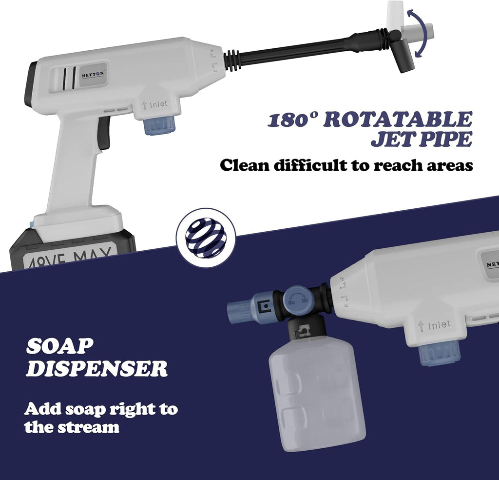 48V Cordless Pressure Washer with 2 x 48V Batteries W273097