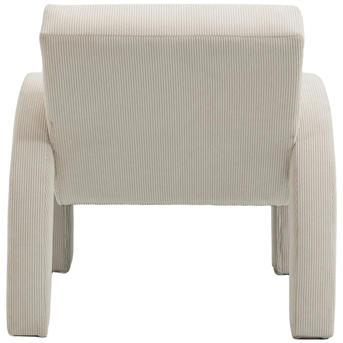 Cream Corduroy Accent Chair Z53517