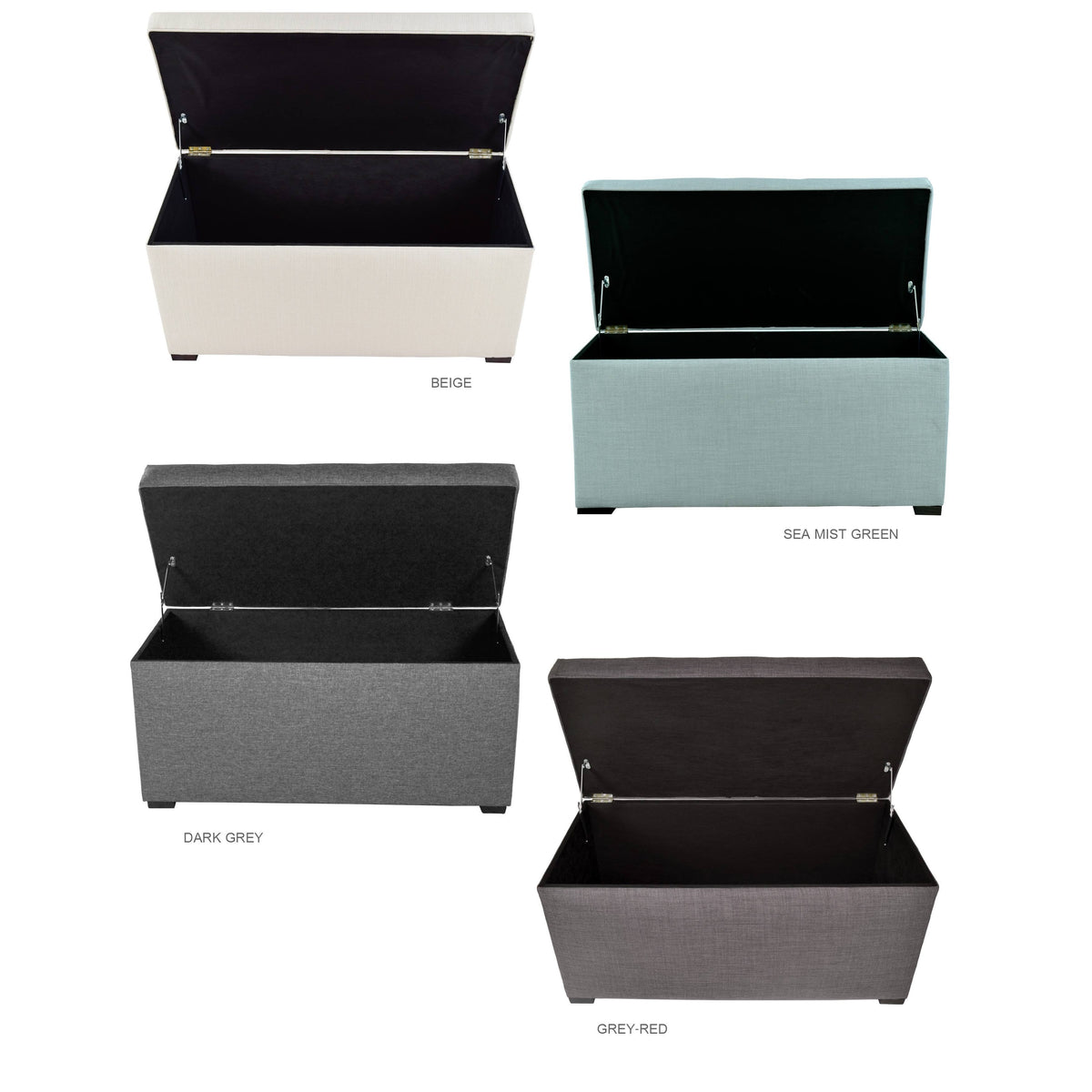 Tufted Storage Bench Gray H16456