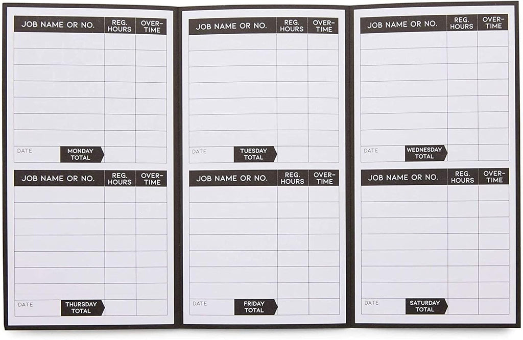 200 Pack Trifold Time Cards (5 x 8 in) G10624