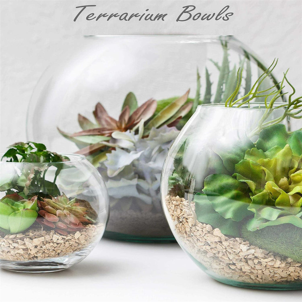 Large Glass Bubble Bowl Vase U9223