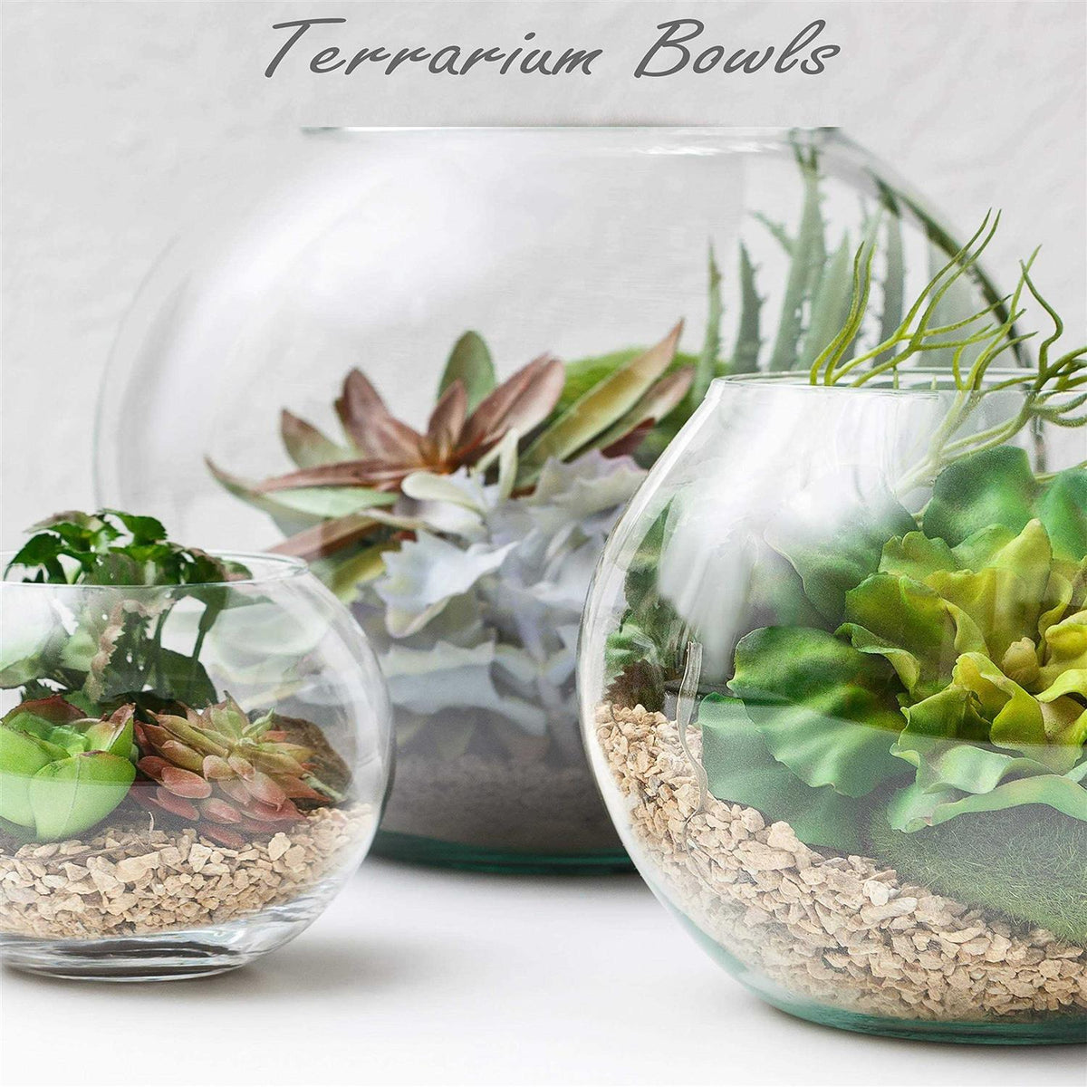 Large Glass Bubble Bowl Vase U9223
