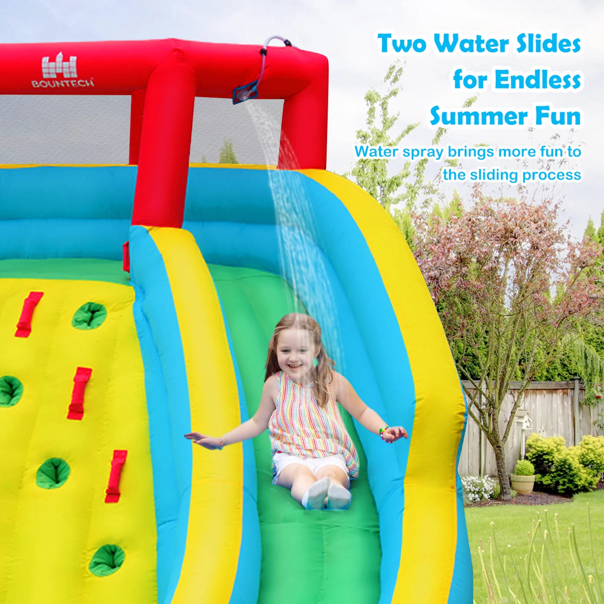 Inflatable Bouncy Splash Pool Climbing Wall O371