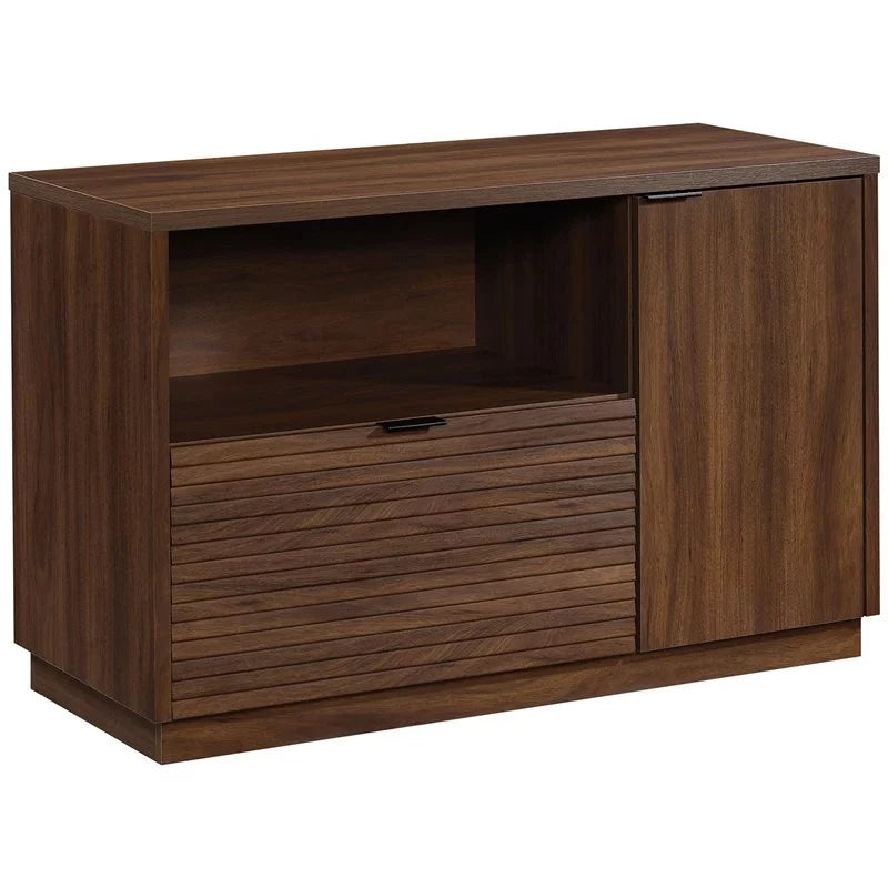 Mahogany Engineered Wood Storage Credenza W789028