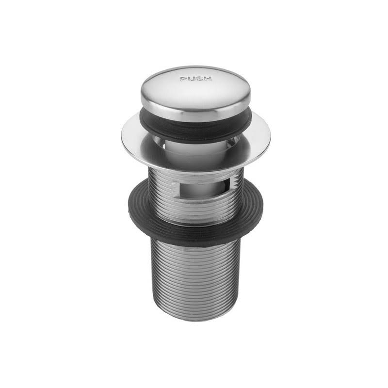 Polished Nickel Toe Control Drain Strainer with Overflow U3703