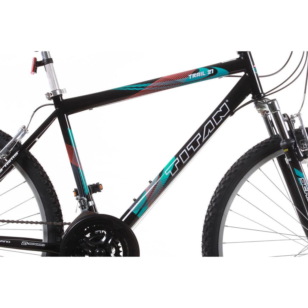 Black 21-Speed Suspension Mountain Bike T3022