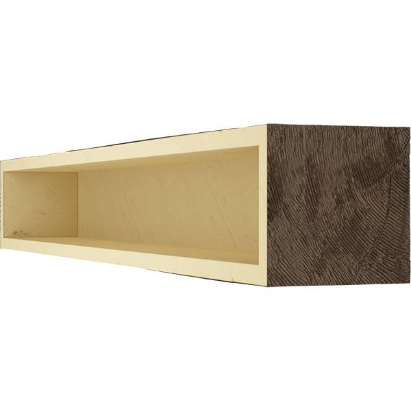 Natural Mahogany Faux Wood Fireplace Mantel S27847
