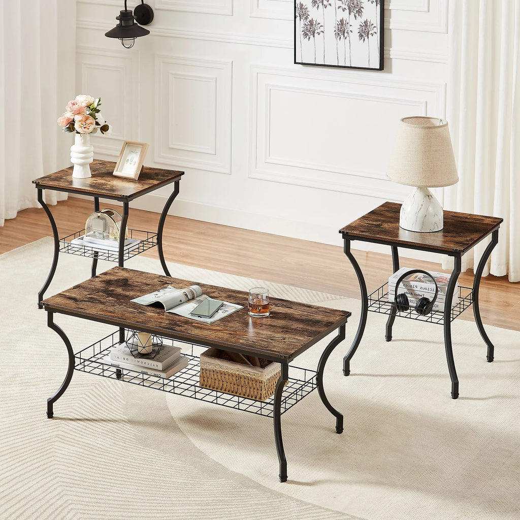 Brown 3-Piece Coffee Table Set K123033