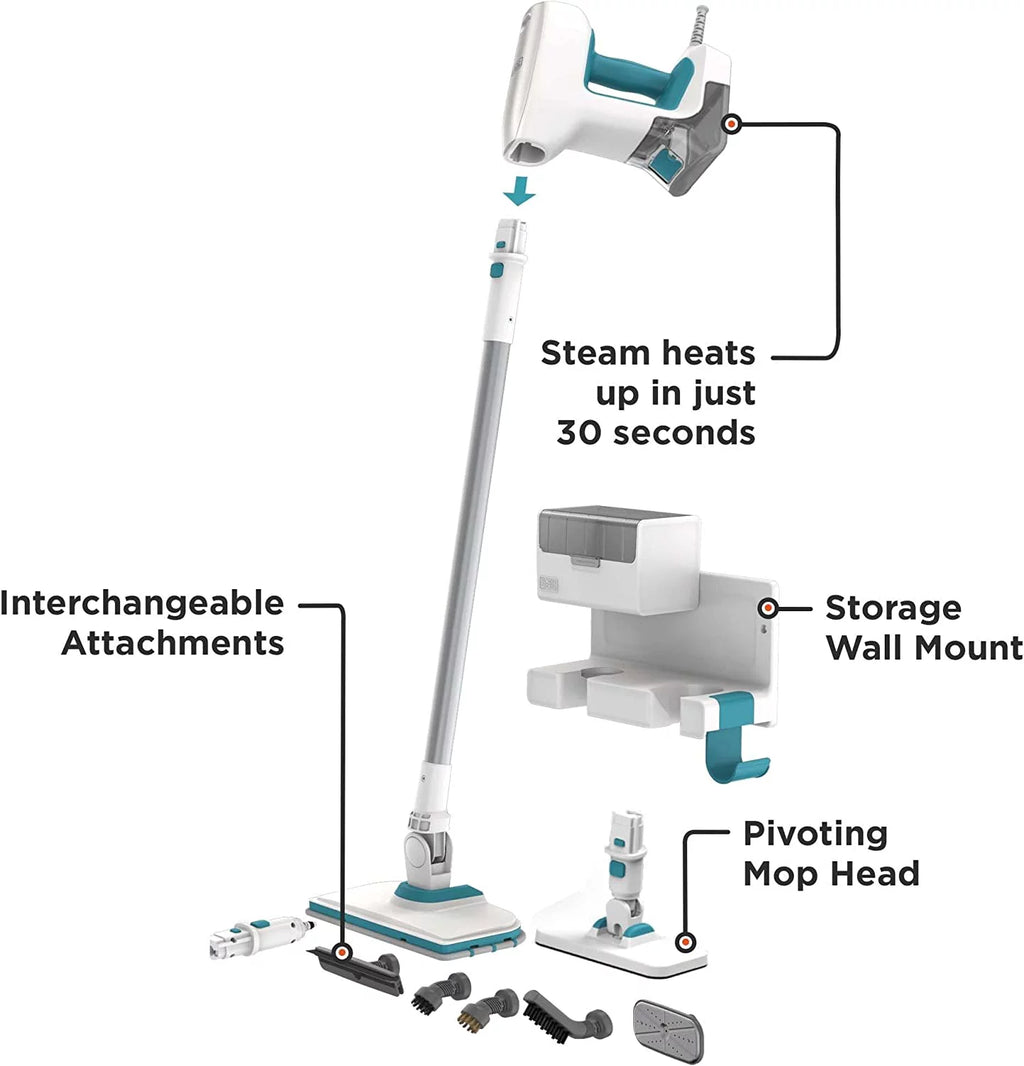 Multipurpose Steam Mop with 7 Attachments O423110