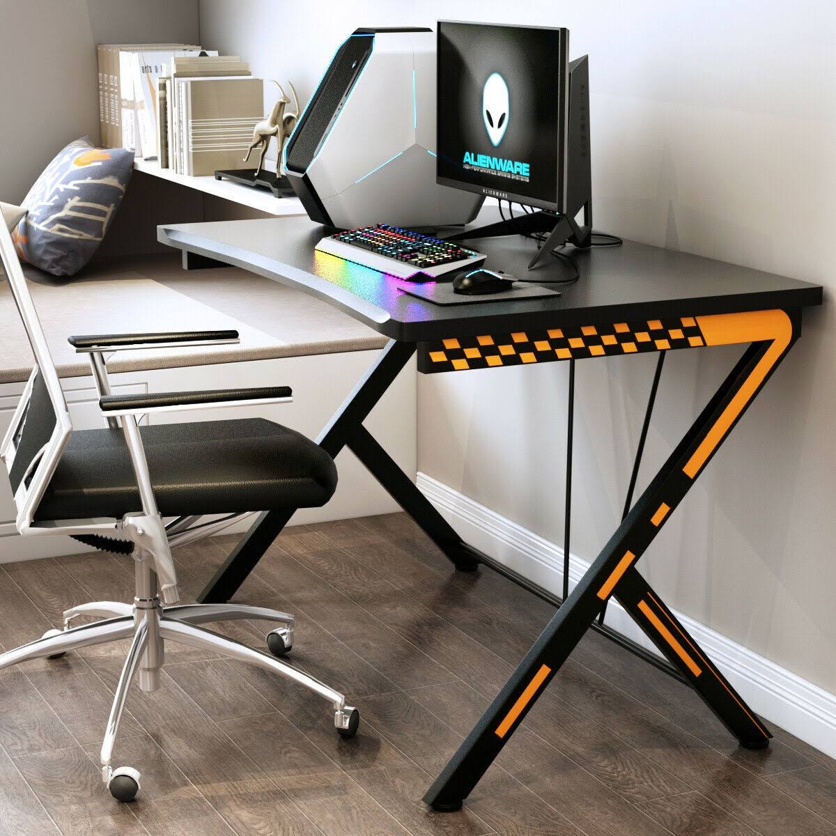 Black Ergonomic Gaming Desk V9214