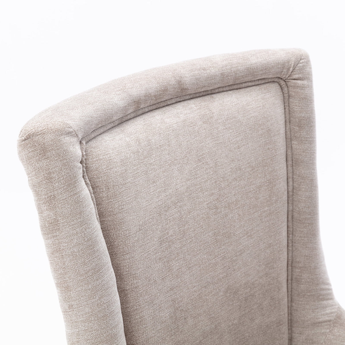 Beige Fabric Dining Chair Set of 2 H438