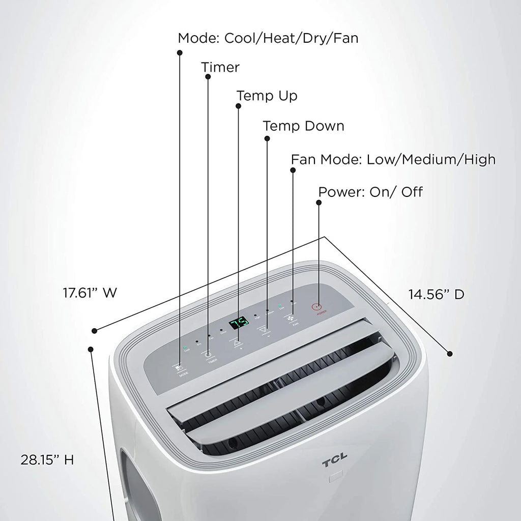 14,000 BTU Portable Air Conditioner and Heater F3881