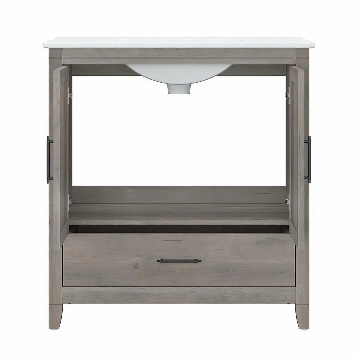 Driftwood Gray Bathroom Vanity with Sink J609