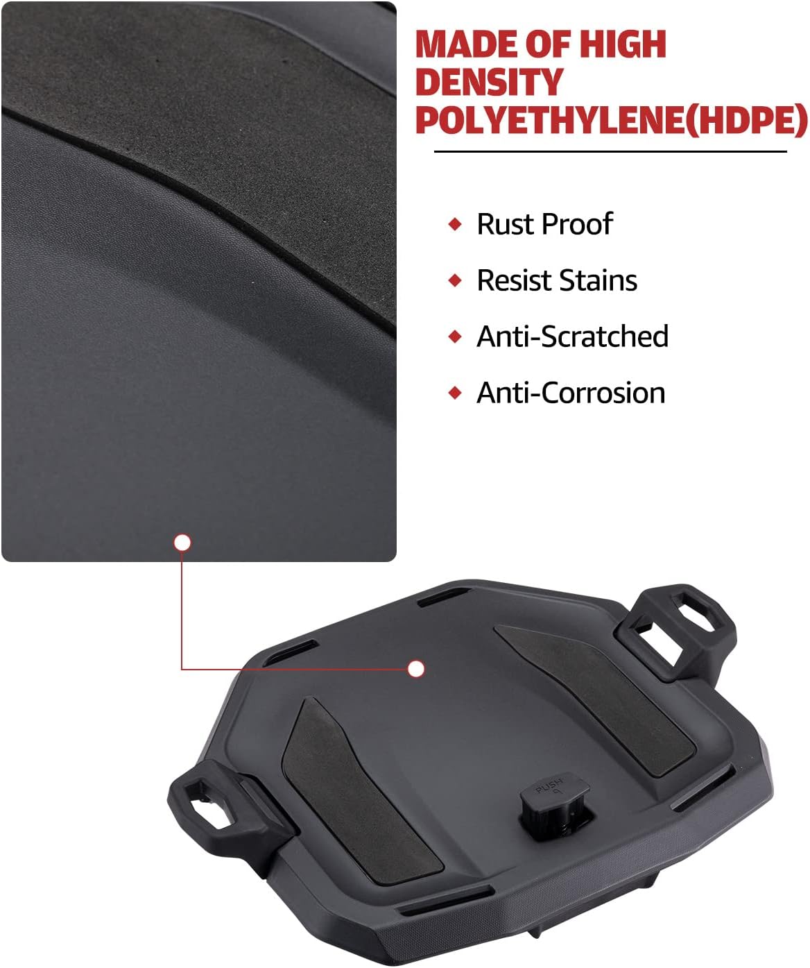 Black Rear Rack Support LinQ T9218