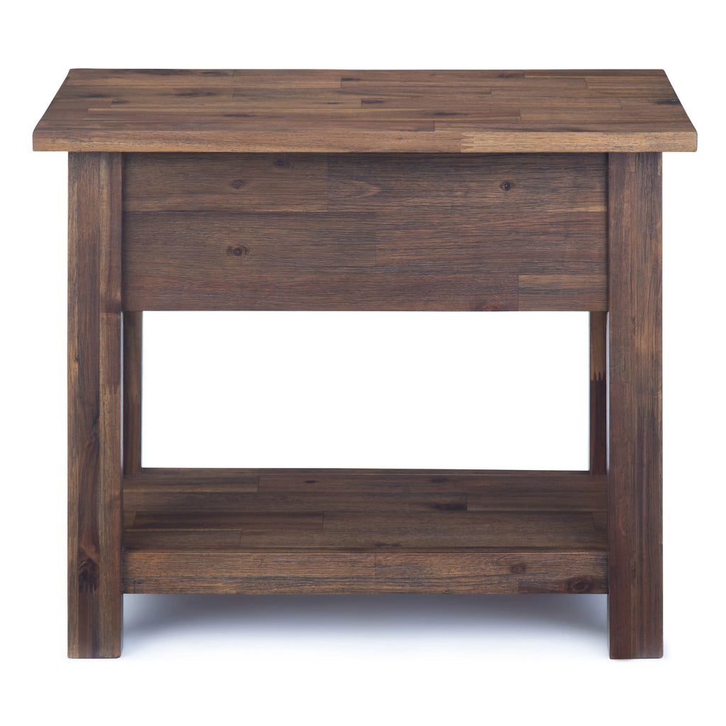 14 inch Wide Rustic Narrow Side Table J342