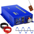 3000W Pure Sine Wave Power Inverter 24V to 110V 120V with Wireless Remote Switch A276