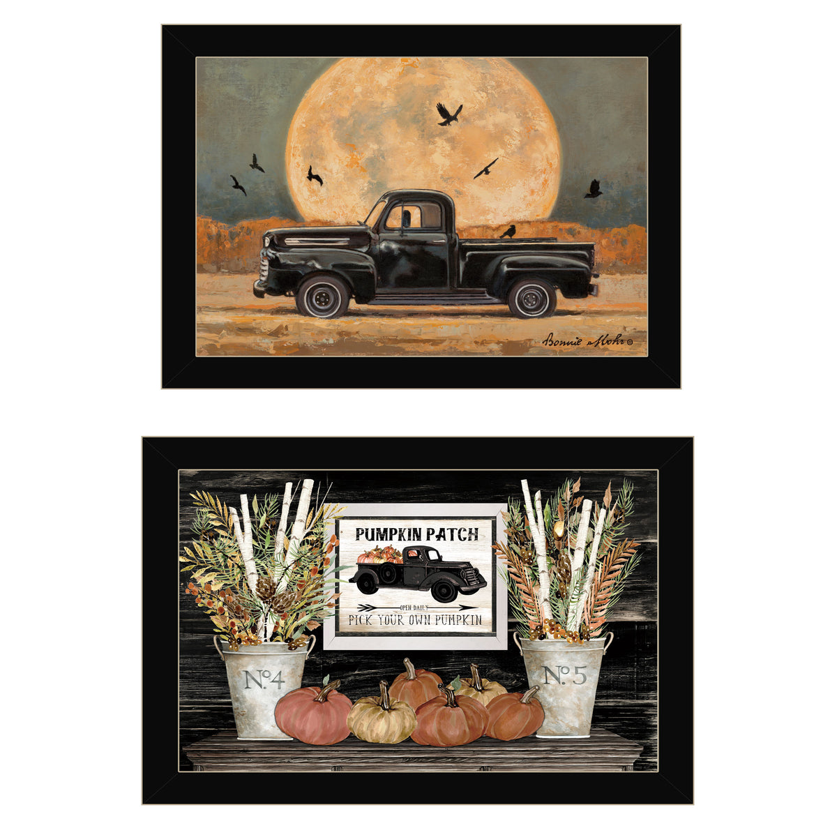 2-Piece Ready to Hang Framed Print, Black Frame G9861