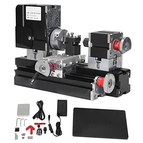 12VDC 60W 12000RPM Micro Lathe Machine with Drill Chuck Y89982