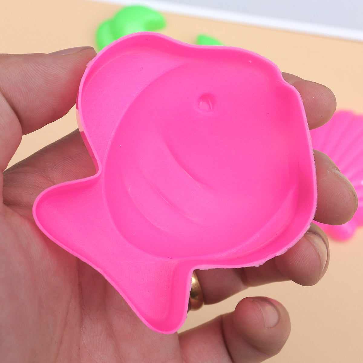 6pcs Beach Sand Toys Set Sand Tray Molds T296208