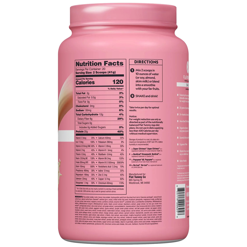 Vanilla Vegan Keto Meal Replacement Protein Powder U631207