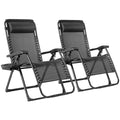 Black Oversize Zero Gravity Lounge Chair Y214