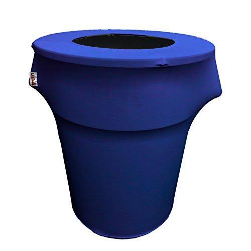 Lilac Stretch Trash Can Cover 44-gallon Round I6720