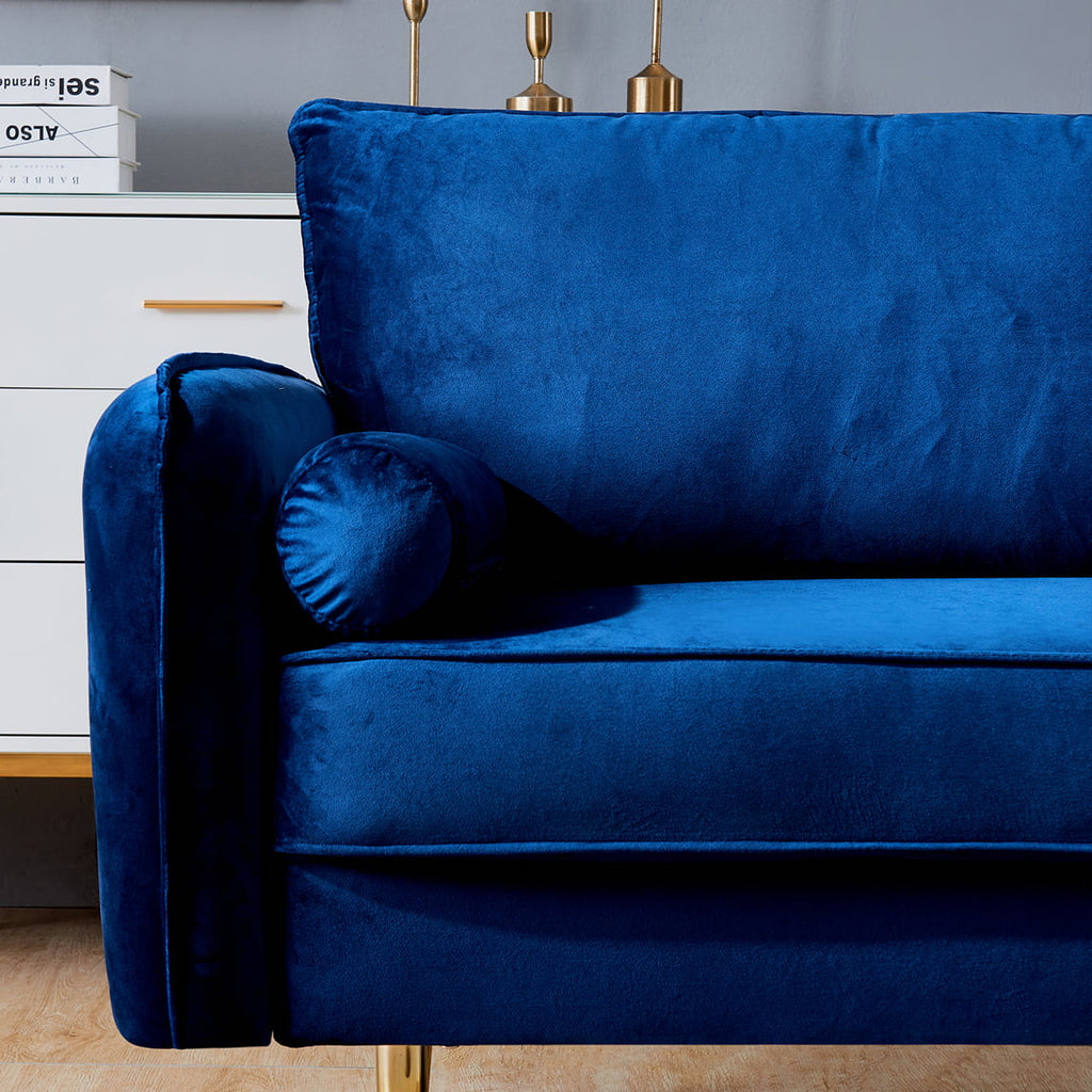 Blue Velvet Sofa B3416