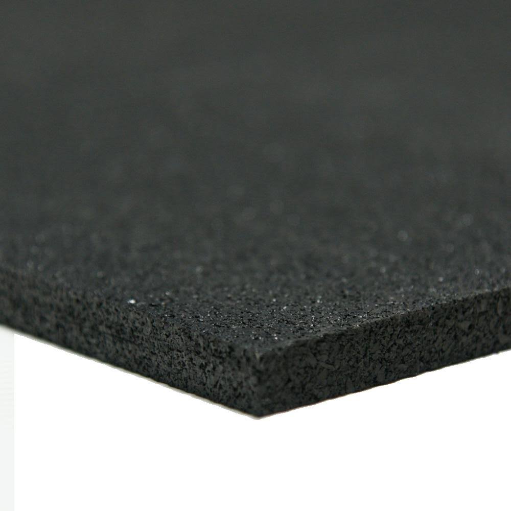 Recycled Rubber 60A Black 5mm x 48 in W x 216 in M22346
